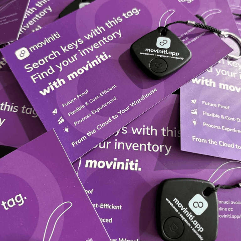 Symbolbild moviniti bluetooth Tracker Messe Giveaways mit Karte